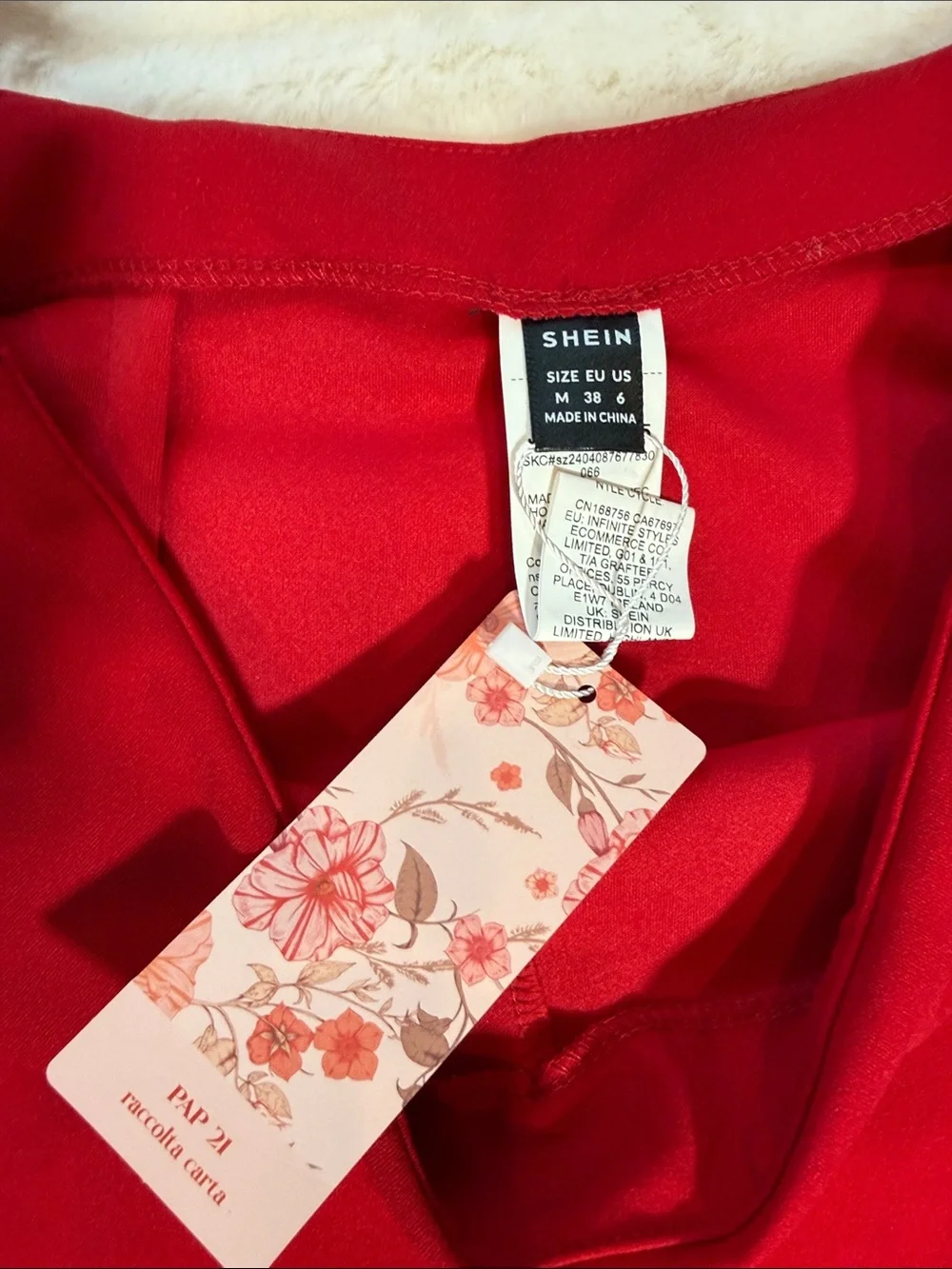 NWT Red Swim Skirt with Side Bow Detail